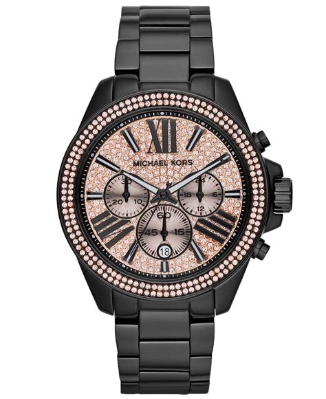 michael kors black watch women's